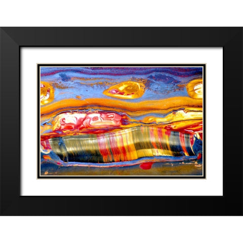 Pilbaran Black Modern Wood Framed Art Print with Double Matting by Taylor, Douglas