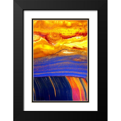 Archaea Black Modern Wood Framed Art Print with Double Matting by Taylor, Douglas