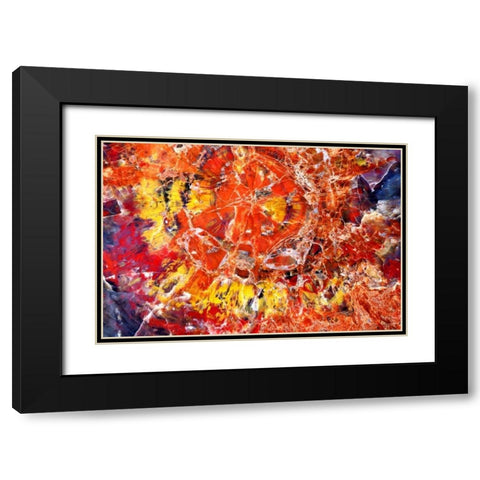 Kaleidoscope of Minerals Black Modern Wood Framed Art Print with Double Matting by Taylor, Douglas