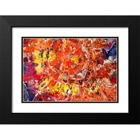 Kaleidoscope of Minerals Black Modern Wood Framed Art Print with Double Matting by Taylor, Douglas