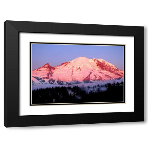 Summer Sunrise Black Modern Wood Framed Art Print with Double Matting by Taylor, Douglas