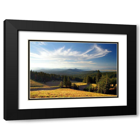 Mazama Morning Black Modern Wood Framed Art Print with Double Matting by Taylor, Douglas
