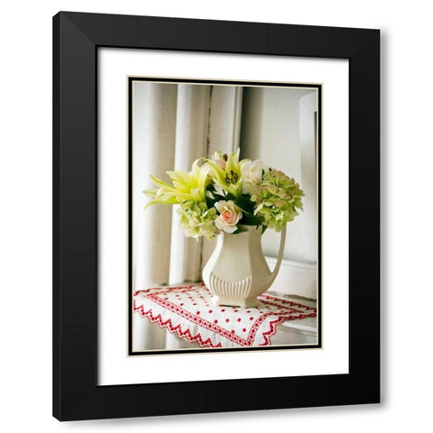 Spring Bouquet II Black Modern Wood Framed Art Print with Double Matting by Clayton-Thompson, Philip