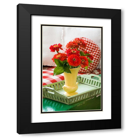 Spring Bouquet II Black Modern Wood Framed Art Print with Double Matting by Clayton-Thompson, Philip