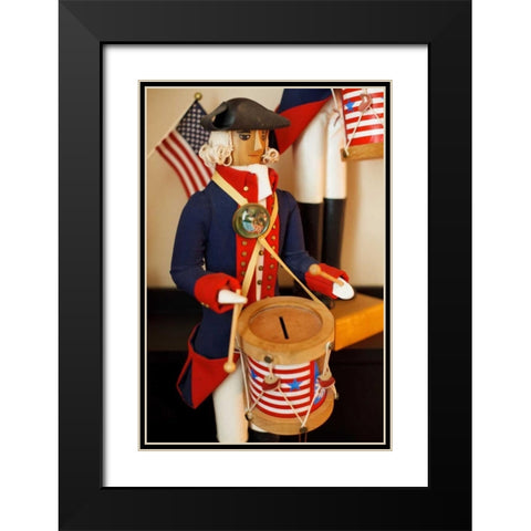 Patriotic I Black Modern Wood Framed Art Print with Double Matting by Clayton-Thompson, Philip