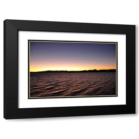 Water Sunset II Black Modern Wood Framed Art Print with Double Matting by Thomas, Logan