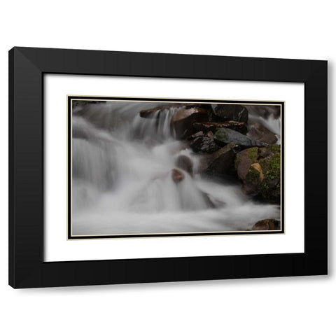 Stream Falls I Black Modern Wood Framed Art Print with Double Matting by Thomas, Logan