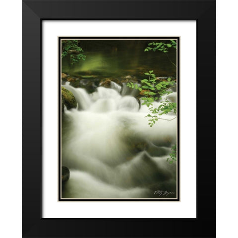 Soothing Waters II Black Modern Wood Framed Art Print with Double Matting by Geyman, Vitaly