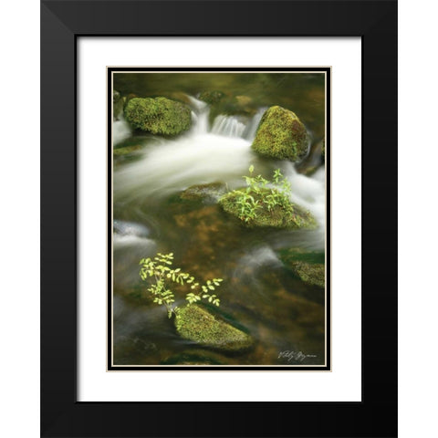 Soothing Waters III Black Modern Wood Framed Art Print with Double Matting by Geyman, Vitaly