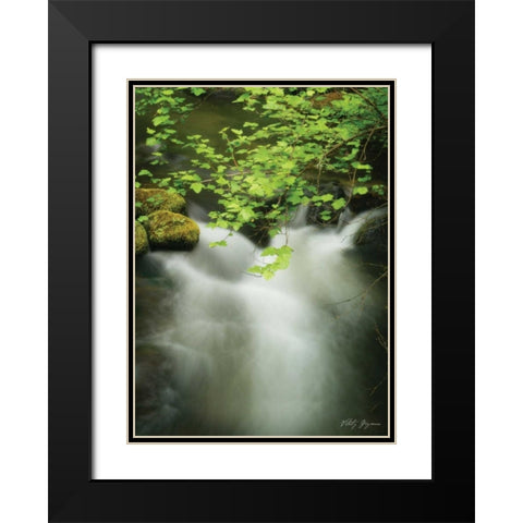 Soothing Waters V Black Modern Wood Framed Art Print with Double Matting by Geyman, Vitaly