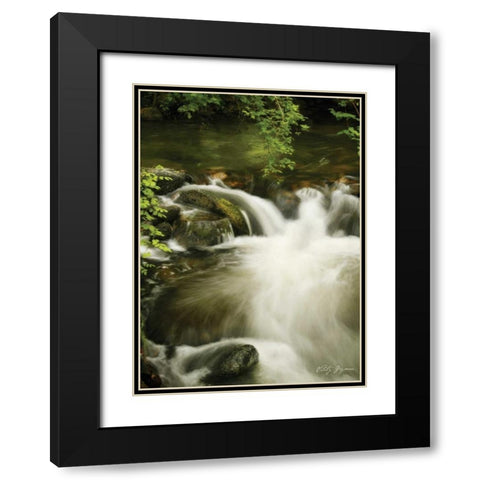 Soothing Waters VI Black Modern Wood Framed Art Print with Double Matting by Geyman, Vitaly