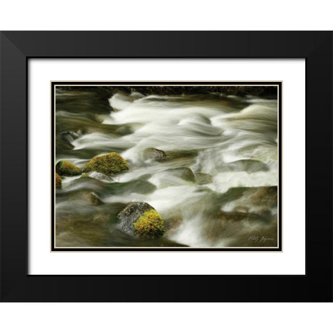 Soothing Waters XIII Black Modern Wood Framed Art Print with Double Matting by Geyman, Vitaly