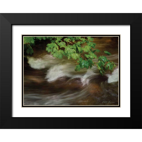 Soothing Waters XV Black Modern Wood Framed Art Print with Double Matting by Geyman, Vitaly