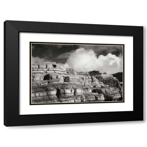 Pt. Lobos Rocks II Black Modern Wood Framed Art Print with Double Matting by Geyman, Vitaly