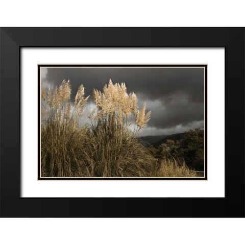 White Towers in the Storm I Black Modern Wood Framed Art Print with Double Matting by Geyman, Vitaly