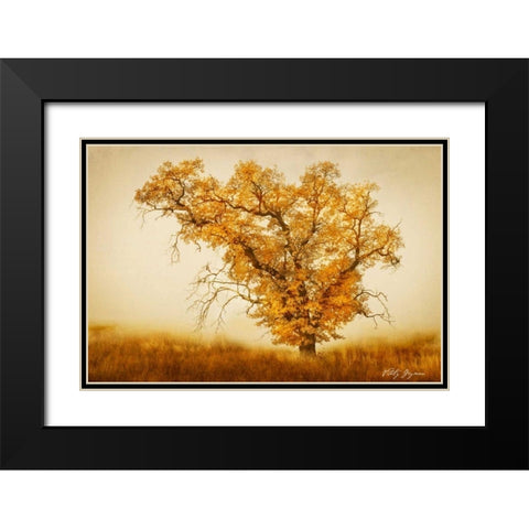 Misty VI Black Modern Wood Framed Art Print with Double Matting by Geyman, Vitaly