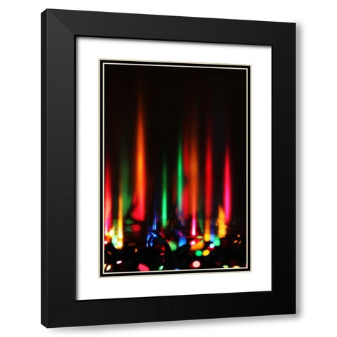 Reflections II Black Modern Wood Framed Art Print with Double Matting by White, Leesa