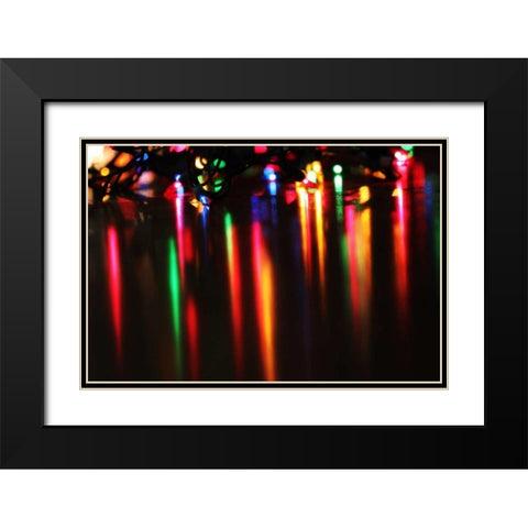 Reflections IV Black Modern Wood Framed Art Print with Double Matting by White, Leesa
