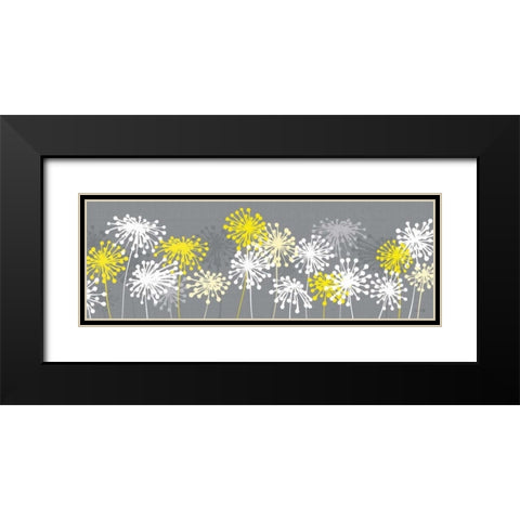 Dandelion Panel Black Modern Wood Framed Art Print with Double Matting by Ruff, Kris