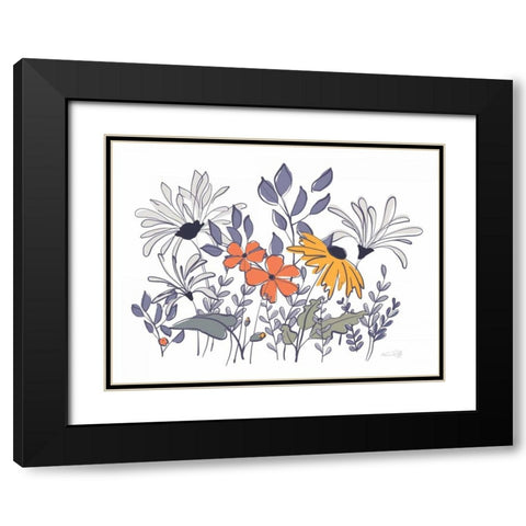 Primavera Garden I Black Modern Wood Framed Art Print with Double Matting by Ruff, Kris