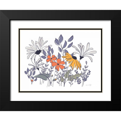 Primavera Garden I Black Modern Wood Framed Art Print with Double Matting by Ruff, Kris