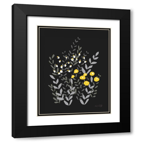 Bella Garden II Black Modern Wood Framed Art Print with Double Matting by Ruff, Kris