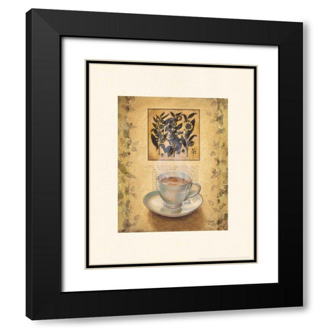 Tea Defined Black Modern Wood Framed Art Print with Double Matting by Sjodin, Valerie