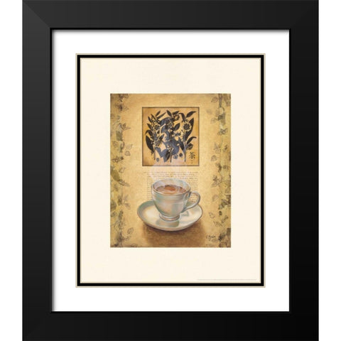 Tea Defined Black Modern Wood Framed Art Print with Double Matting by Sjodin, Valerie