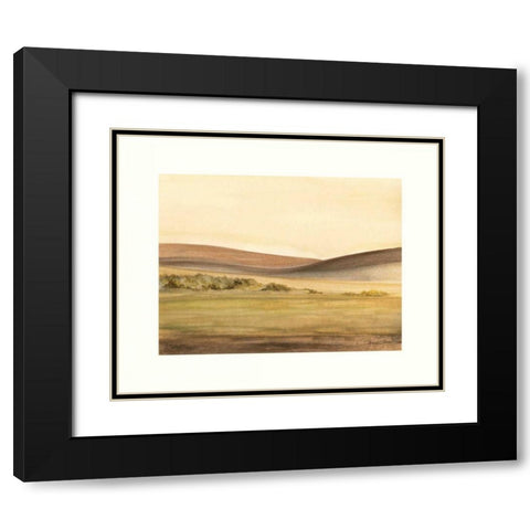 Waterville Fields Black Modern Wood Framed Art Print with Double Matting by Sheler, Sammy
