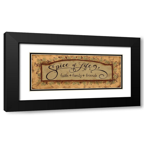 Spice of Life Black Modern Wood Framed Art Print with Double Matting by Smith, Pamela