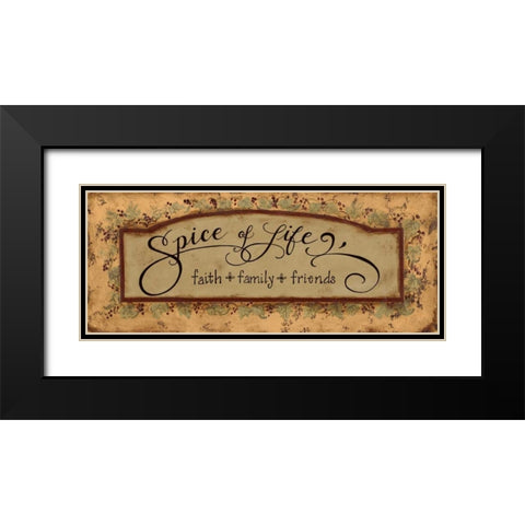 Spice of Life Black Modern Wood Framed Art Print with Double Matting by Smith, Pamela