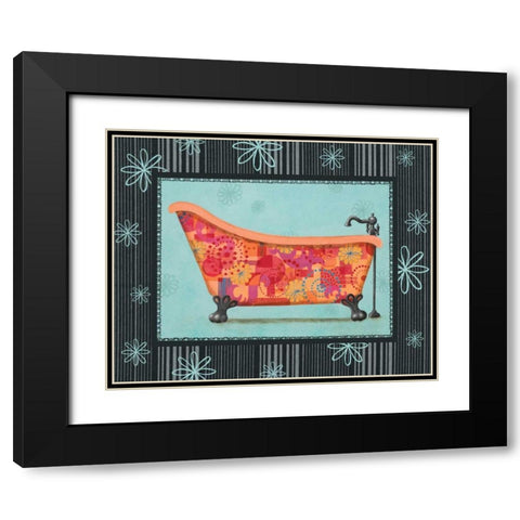 Retro Tub I Black Modern Wood Framed Art Print with Double Matting by Smith, Pamela