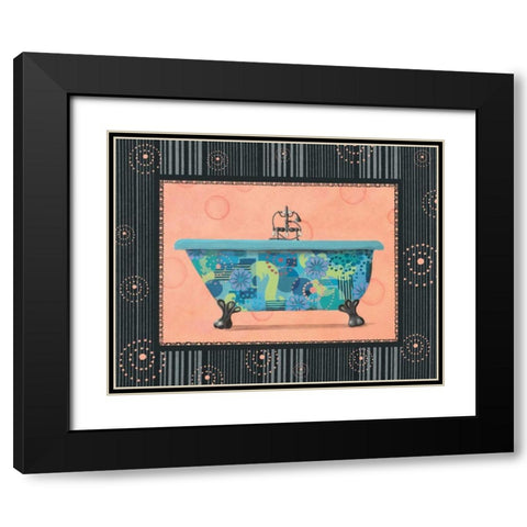 Retro Tub II Black Modern Wood Framed Art Print with Double Matting by Smith, Pamela