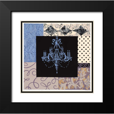 Chandelier I Black Modern Wood Framed Art Print with Double Matting by Smith, Pamela