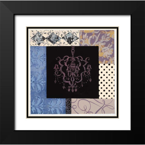 Chandelier III Black Modern Wood Framed Art Print with Double Matting by Smith, Pamela