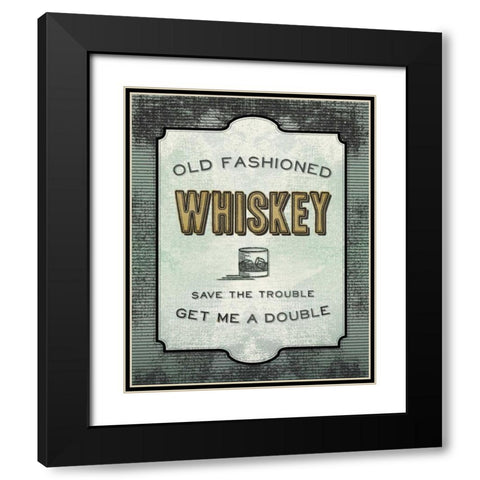 Liquor Cabinet II Black Modern Wood Framed Art Print with Double Matting by Sta Teresa, Ashley