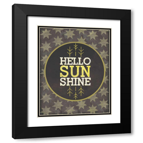 Hello Sunshine Black Modern Wood Framed Art Print with Double Matting by Sta Teresa, Ashley