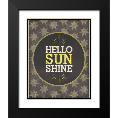 Hello Sunshine Black Modern Wood Framed Art Print with Double Matting by Sta Teresa, Ashley