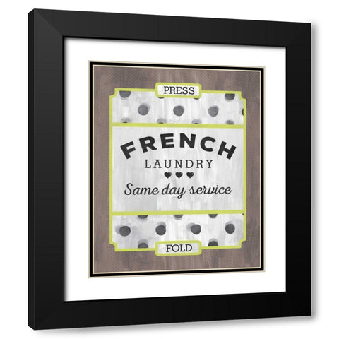 French Laundry Black Modern Wood Framed Art Print with Double Matting by Sta Teresa, Ashley