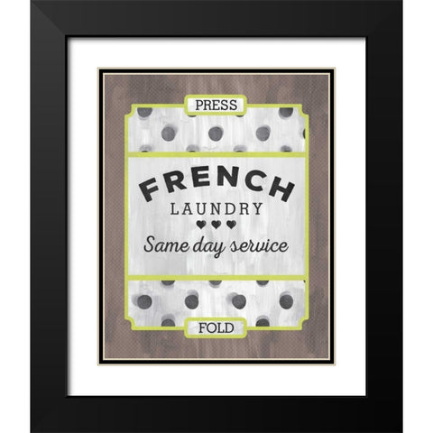 French Laundry Black Modern Wood Framed Art Print with Double Matting by Sta Teresa, Ashley