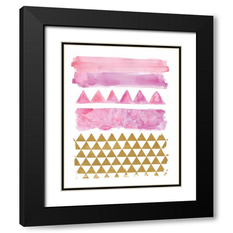 Rose Gold Black Modern Wood Framed Art Print with Double Matting by Sta Teresa, Ashley