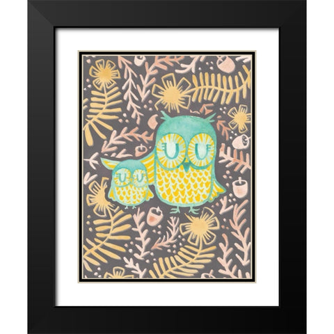 Owlette Black Modern Wood Framed Art Print with Double Matting by Sta Teresa, Ashley