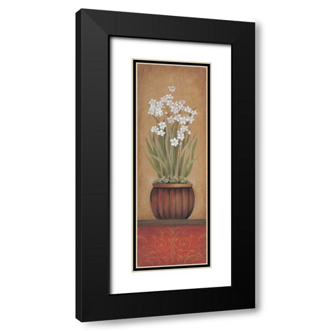 Paperwhites I Black Modern Wood Framed Art Print with Double Matting by 3 Bamboo Studio