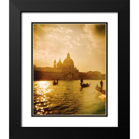 Venezia Sunset I Black Modern Wood Framed Art Print with Double Matting by Clayton-Thompson, Philip