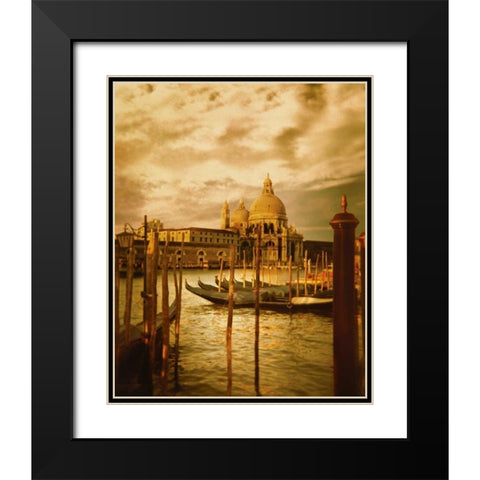 Venezia Sunset II Black Modern Wood Framed Art Print with Double Matting by Clayton-Thompson, Philip