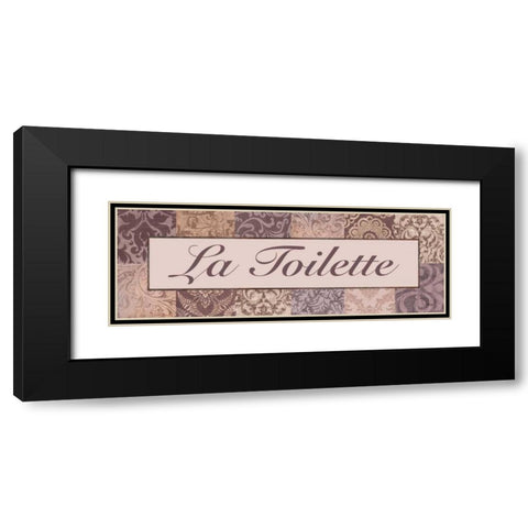 La Toilette Purple Black Modern Wood Framed Art Print with Double Matting by Williams, Todd