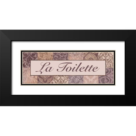 La Toilette Purple Black Modern Wood Framed Art Print with Double Matting by Williams, Todd