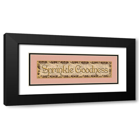 Sprinkle Goodness Black Modern Wood Framed Art Print with Double Matting by Williams, Todd