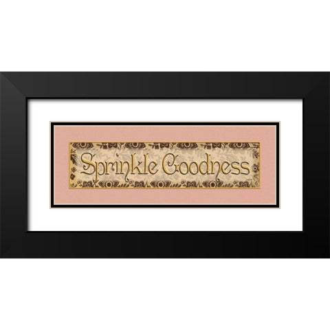 Sprinkle Goodness Black Modern Wood Framed Art Print with Double Matting by Williams, Todd