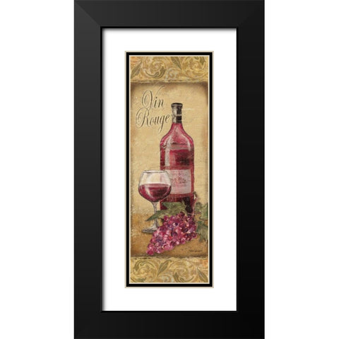 Vin Rouge Black Modern Wood Framed Art Print with Double Matting by Williams, Todd